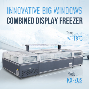 Combination Deep Island Freezer for Frozen Meat Fish